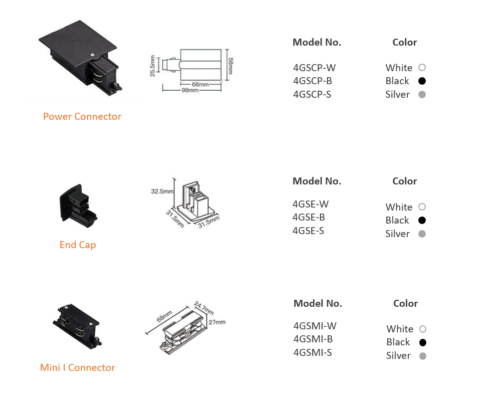recessed 3 circuits track system track light DALI track 002.png